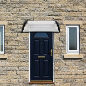 [Same Code: 29975683]HT-100 x 96cm Household Application Door & Window Rain Cover Eaves Black Holder