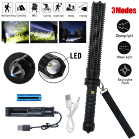 35000000LM Extrem Hell Taschenlampe Taktische Polizei Aufladbar LED Fackel AKKU
